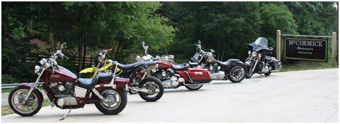 McCormick Motorsports Image of Motorcycles in front of shop